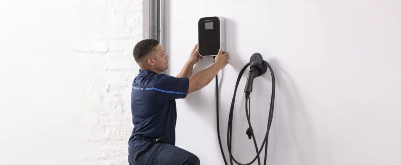 EV charger installation at a private home